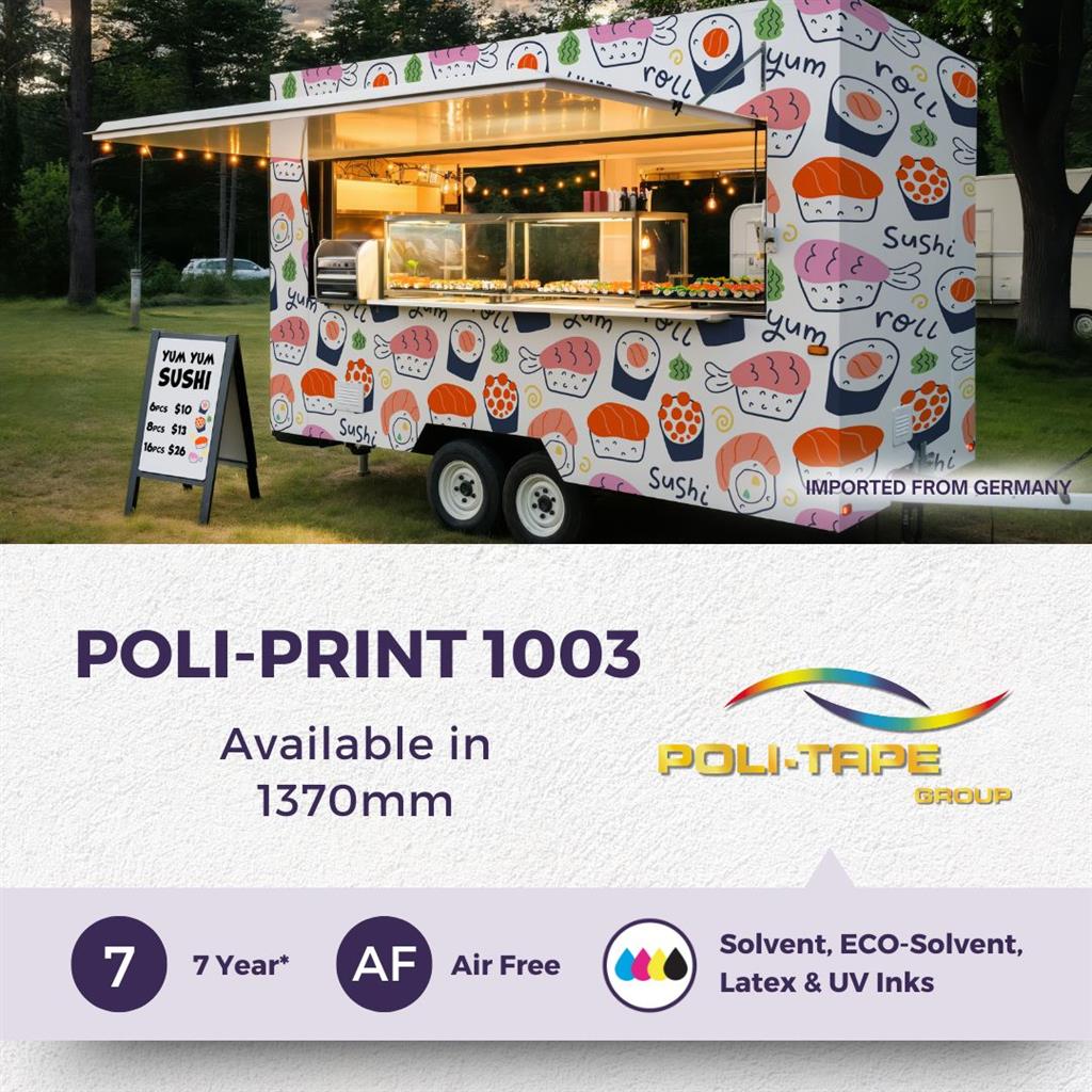 POLI-PRINT 1003 - White Gloss PG Air Free 50m x 1372mm
