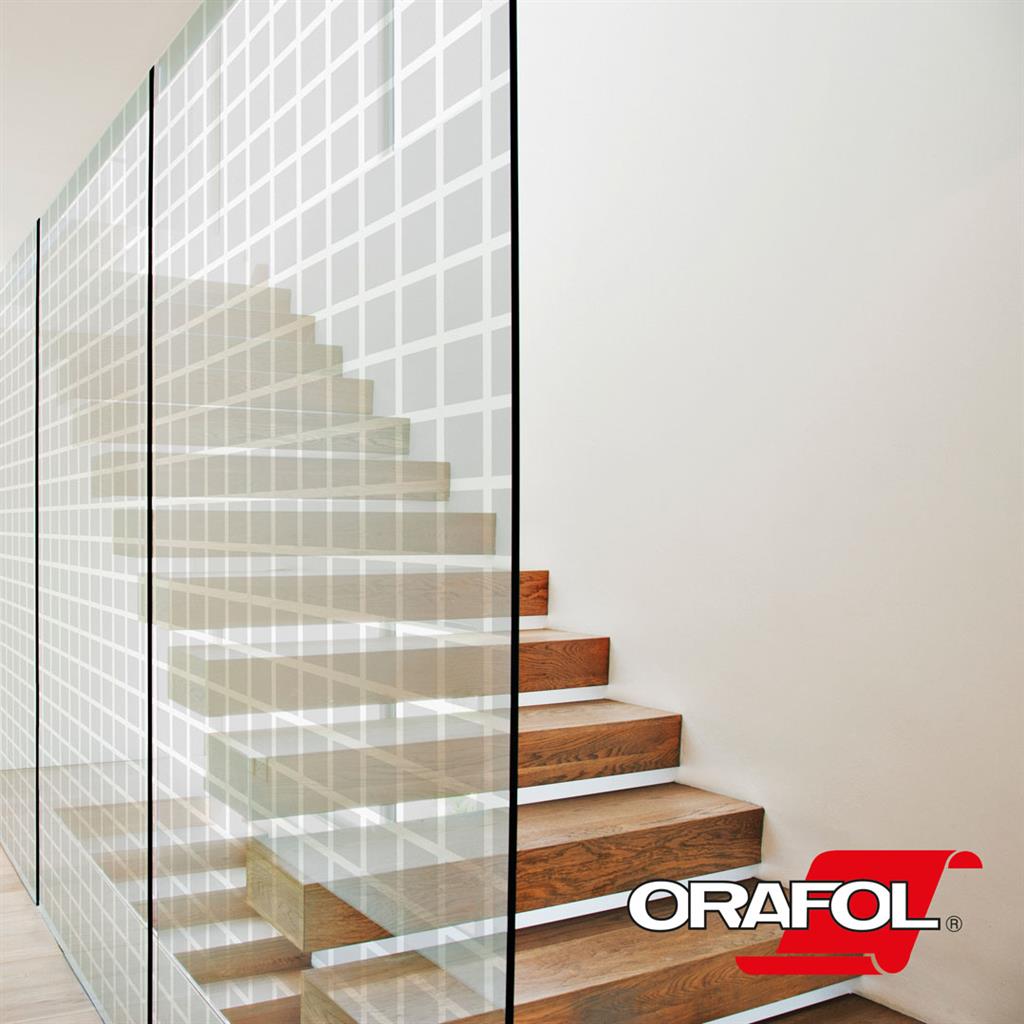 ORACAL UV11 Decorative Window - 44mm Frosted Stripes 1525mm x 1m