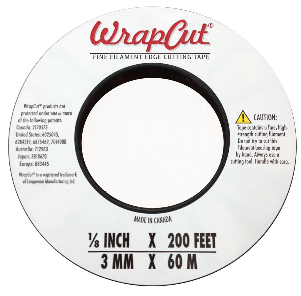 Fine Filament Edge Cutting Tape & Vinyl Cutting Tape.  WrapCut® 10m x3 mm Trial 