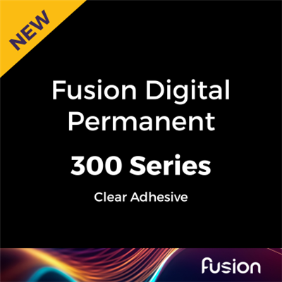 FUSION Digital 300P -  White PVC Permanent Clear Adhesive