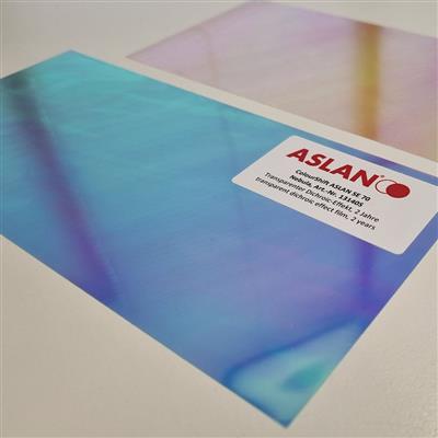 ASLAN SE 70 - Transparent PVC Fee, Colour shift - Nebula - 1370mm x 1m