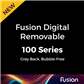 FUSION Digital 100RX-BF -  White Gloss - Removable Grey Bubble Free Adh - 1370mm x 50mtrs