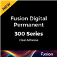 FUSION Digital 300P -  White PVC Permanent Clear Adhesive